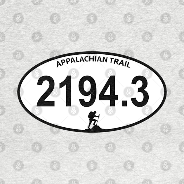 Appalachian Trail total Mileage Marathon style 2194.3k miles by Deedy Studio